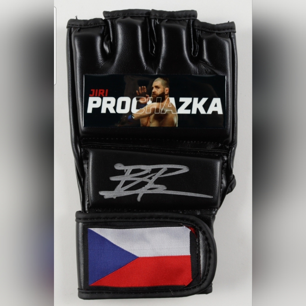 JIRI PROCHAZKA Autographed/Signed Custom Czech Republic MMA Fight Glove (JSA)